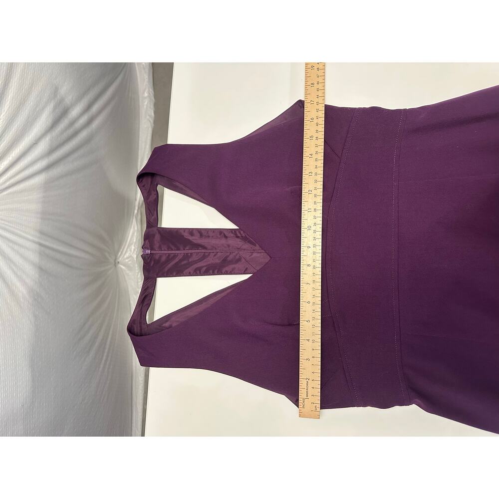 Black Halo Womens Dress Size 12 Purple Cocktail Evening Going Out - Picture 12 of 16